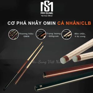 Cơ Bida Phá Nhảy Omin Chính Hãng Gậy Bi A 3 Khúc Tiêu Chuẩn Chuyên dành cho Cú Phá Và Nhảy - MR SUNG