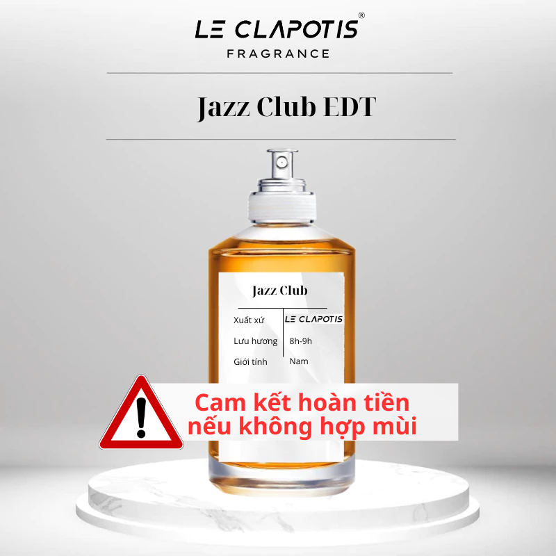 Nước hoa nam Jazz Club | Nước hoa nam nồng độ EDT chuẩn hương Hấp dẫn, Ngọt ngào, Thu hút