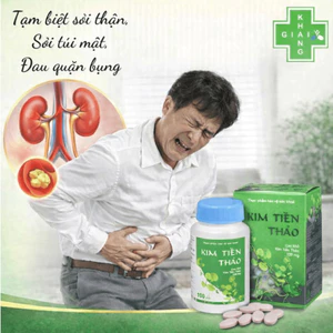 Tạm biệt sỏi thận, sỏi túi mật và cơn đau quặn bụng do sỏi cùng viên uống Kim Tiền Thảo (Hộp 100 viên)