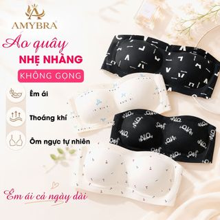 Áo Ngực Nữ AMYBRA Mút 1.5Cm Không Dây Chống Tuột – Áo Quây Nữ Đúc Su Không Gọng Cúp 3D Gom Ngực A620