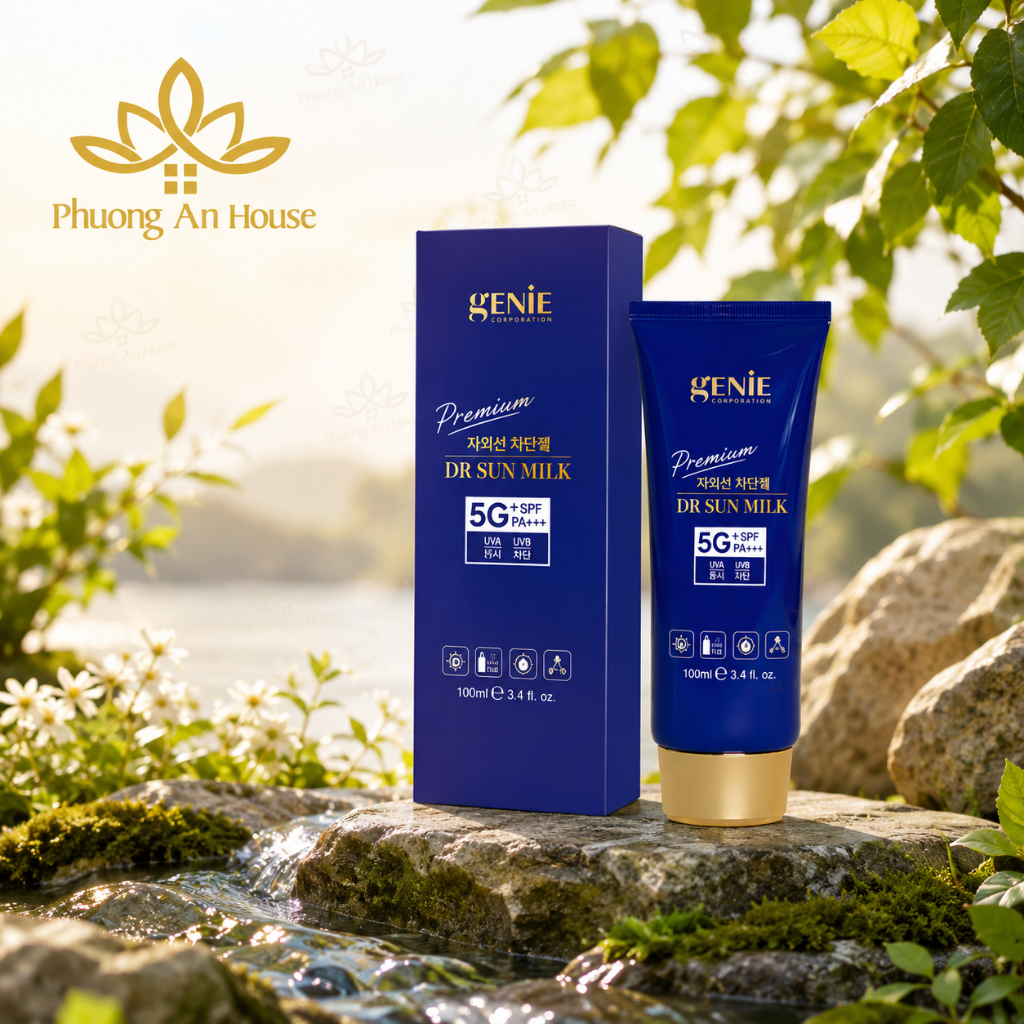 Kem chống nắng Genie Dr Sun Milk Mới SPF 50 Pa ++ 100ml