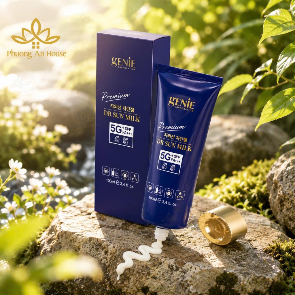 Kem chống nắng Genie Dr Sun Milk Mới SPF 50 Pa ++ 100ml