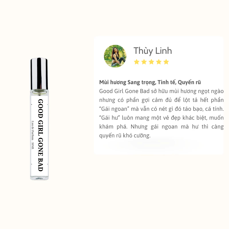 Nước hoa nữ Good Girl Gone Bad (Rắn Trắng) EDP Bad phong cách Sang trọng, Tinh tế, Quyến rũ