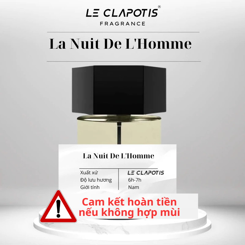 Nước hoa nam La Nuit De L'Homme EDT hương nam tính, Gợi cảm, Cuốn hút