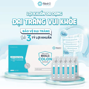 Men Vi Sinh BioLG Colon Bổ Sung Lợi Khuẩn, Hỗ Trợ Tiêu Hóa Và Đường Ruột Hộp 20 Ống