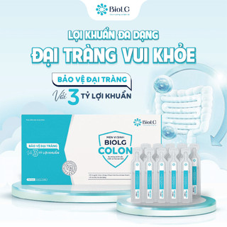 Men Vi Sinh BioLG Colon Bổ Sung Lợi Khuẩn, Hỗ Trợ Tiêu Hóa Và Đường Ruột Hộp 20 Ống