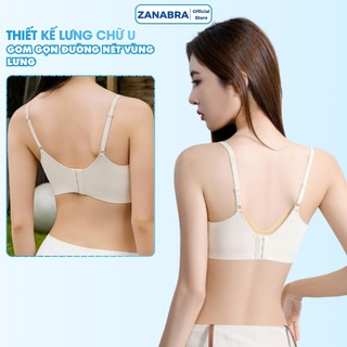 Áo ngực nữ su đúc không gọng cao cấp nâng ngực, Áo lót mút mỏng phối ren xinh xắn ZANABRA A2606