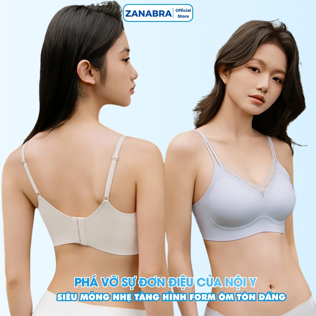 [ Mẫu Mới 2026 ] Áo Bra Nữ Không Gọng Tàng Hình, Áo Lót Gom Ngực Định Hình Vòng 1 Tôn Dáng Chất Su Mềm Mại ZANABRA A2606