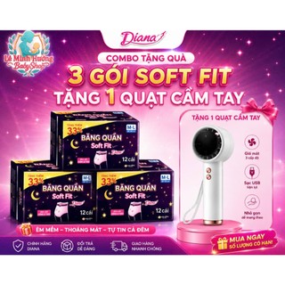 [COMBO 2GOI GIAM NGAY 29k]Băng vệ sinh dạng quần Diana Soft Fit size M-L/A-M 1 gói 12 +4miếng - Lê Minh Hương Shop