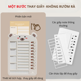 Bảng Ghi Chú Đa Năng LoviOffice 3815 Để Bàn - Khay Đựng Giấy Ghi Nhớ Lập Kế Hoạch Công Việc, Decor Bàn Học Ngăn Nắp