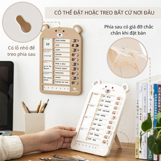 Bảng Ghi Chú Đa Năng LoviOffice 3815 Để Bàn - Khay Đựng Giấy Ghi Nhớ Lập Kế Hoạch Công Việc, Decor Bàn Học Ngăn Nắp