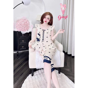 Lửng cổ V tay tiên size 40-60kg,lụa latin mềm nhẹ mát