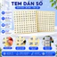 Tem Dán Số - Nhãn Decal Tròn 10mm, Chống Thấm Nước, Dùng Cho Hồ Sơ Và Kho Hàng