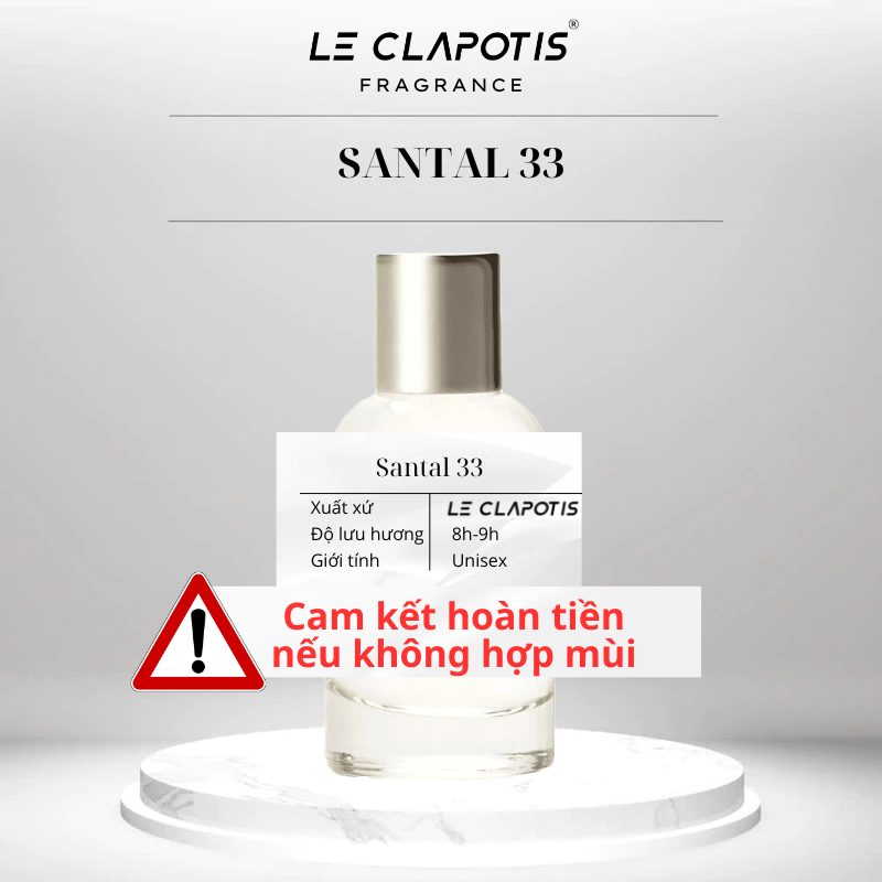 Nước hoa unisex Santal 33 | Nước hoa EDP mùi hương Sang trọng, Gợi cảm dung tích 10ml