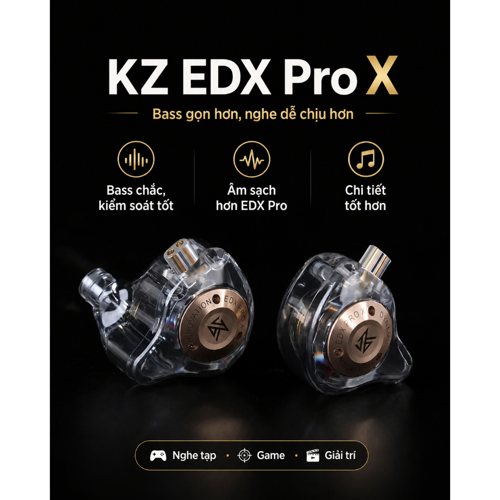 Tai nghe KZ EDX Pro 2 / Pro X / Pro Ultra có Mic IEM Hàng Chính Hãng - QMTECHSTORE | BigBuy360 - bigbuy360.vn