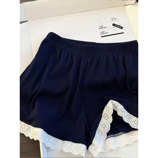 [Luni-oder] Bộ Đồ Mặc Nhà Nữ Cổ Tim, Set Áo Thun Gân Quần Short Mềm Mát Thoải Mái ĐN68
