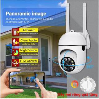 V380 Camera 3MP Wifi liên lạc nội bộ 360 độ 1080P Camera an ninh Màn hình Camera Theo dõi tự động, Chống nước, Nhìn ban