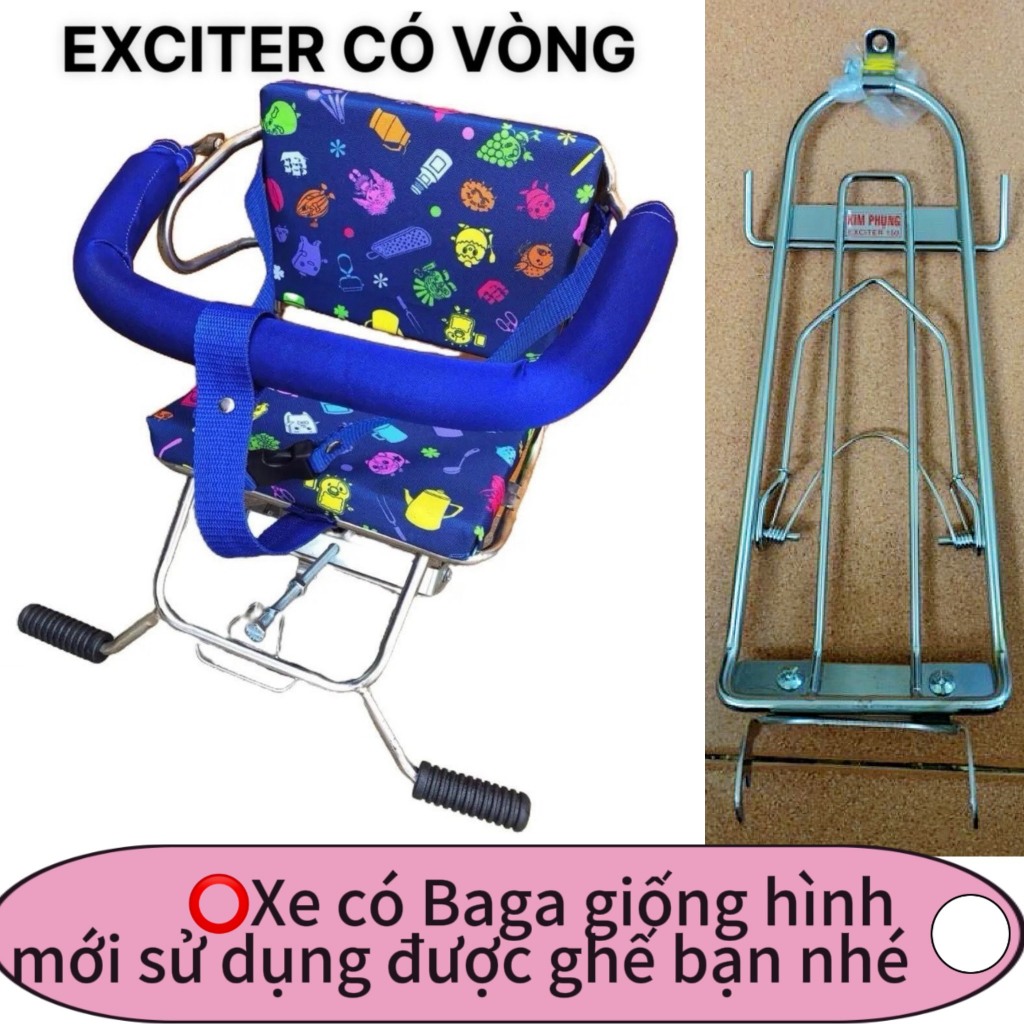 [ SỐ GẬP EX VÒNG ] GHẾ SỐ GẬP EXCITER CÓ VÒNG AN TOÀN