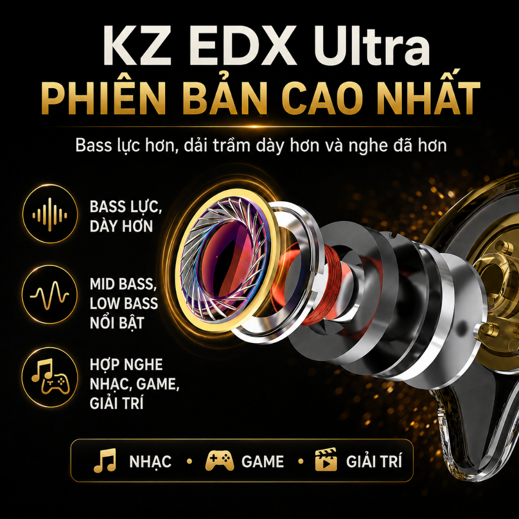 Tai nghe KZ EDX Pro 2 / Pro X / Pro Ultra có Mic IEM Hàng Chính Hãng - QMTECHSTORE | BigBuy360 - bigbuy360.vn
