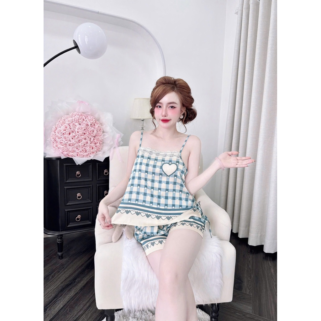 (23032026)Dây đùi viền ren nút bọc vải lụa latin mềm nhẹ mát