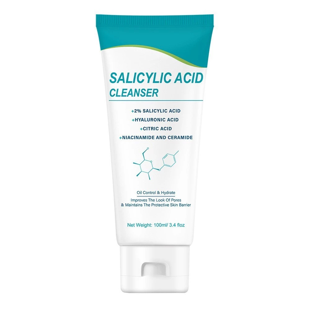 Chất làm sạch axit salicylic axit hyaluronic làm nước mặt rửa cân bằng sửa chữa da dầu da rào cản