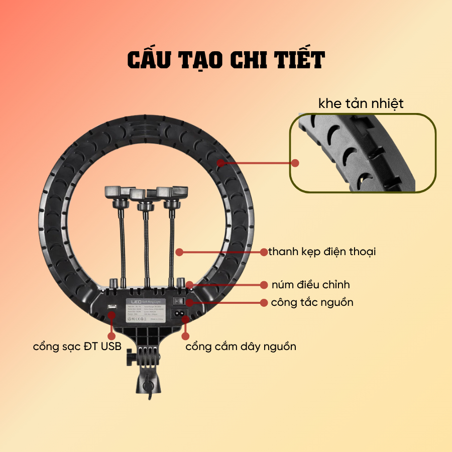 Đèn Livestream Quay Video Chụp Ảnh RL18 45CM -- Giải Pháp Ánh Sáng Cho Người Mới Bán Hàng Online Và Sáng Tạo Nội Dung