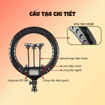 Đèn Livestream Quay Video Chụp Ảnh RL18 45CM -- Giải Pháp Ánh Sáng Cho Người Mới Bán Hàng Online Và Sáng Tạo Nội Dung — ảnh 5