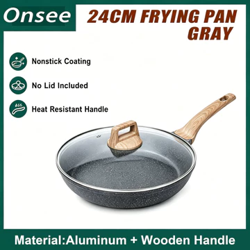 Chảo Chiên Chảo Nhôm Không Dính Chảo Chống Dính Chảo Nhôm Phủ Chống Dính 24CM Bếp Từ Siêu Bền