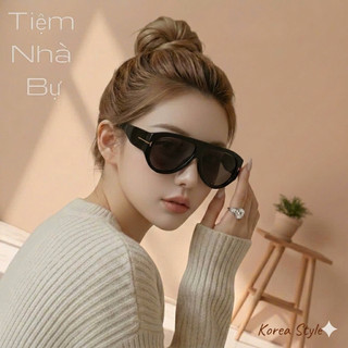 Mắt kính râm unisex nam nữ dáng lớn thời trang T-F
