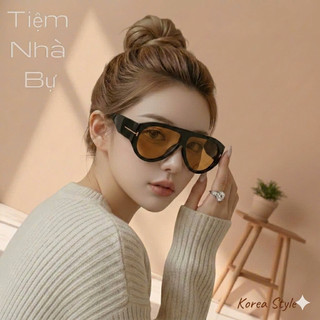 Mắt kính râm unisex nam nữ dáng lớn thời trang T-F