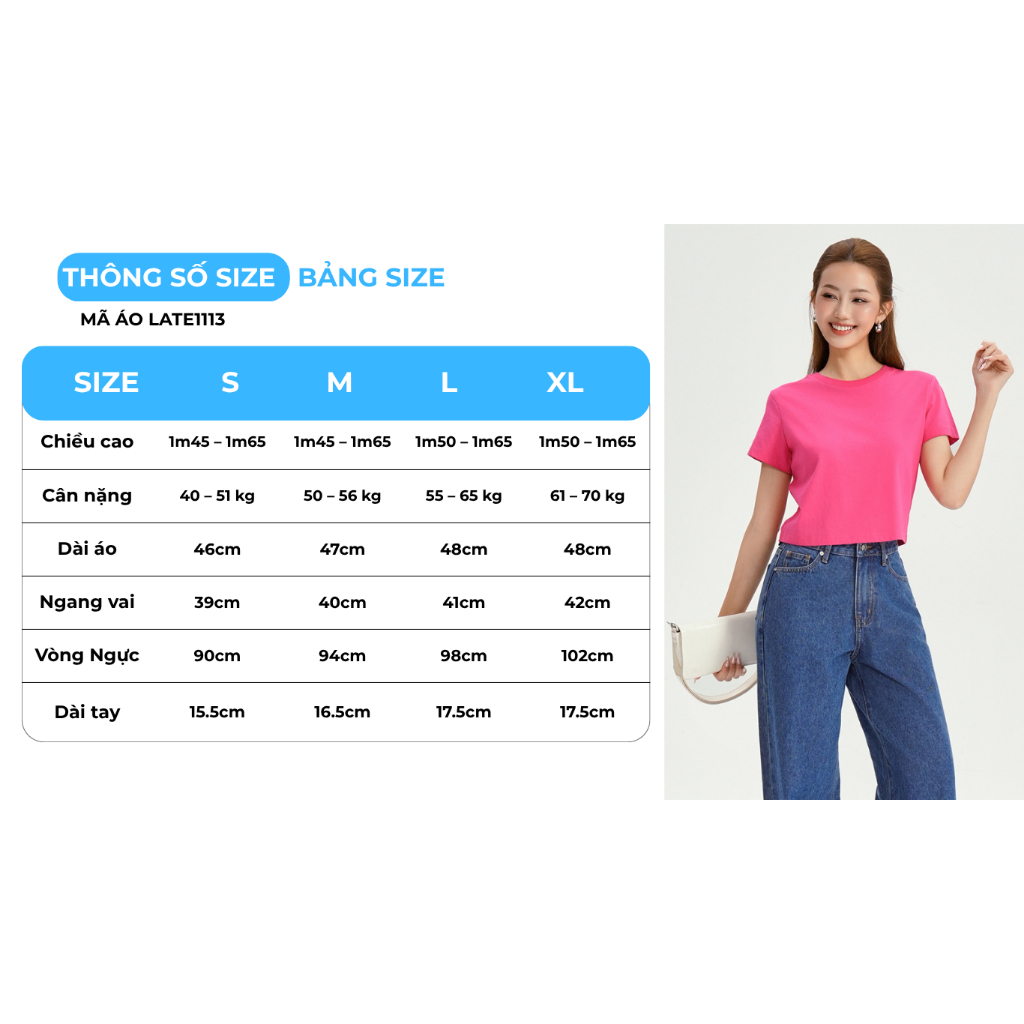 Áo Thun Nữ GUMAC Áo Phông Suông Dáng Lửng Croptop Trơn Cơ Bản Basic Cotton Mềm Mịn Thoáng Mát LATG06097