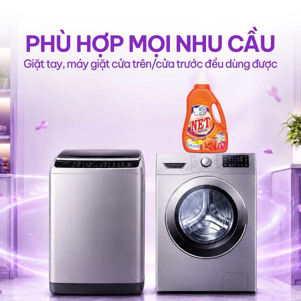 Nước giặt NET Matic chai x 3.3kg