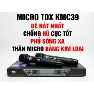 Bộ Micro TDX KMC39, Chống Hú Chống Rít, Míc Hát Nhẹ Hút Âm Tốt, Độ Nhạy Cao, Phù Hợp Với Mọi Giọng Hát, Âm Sáng