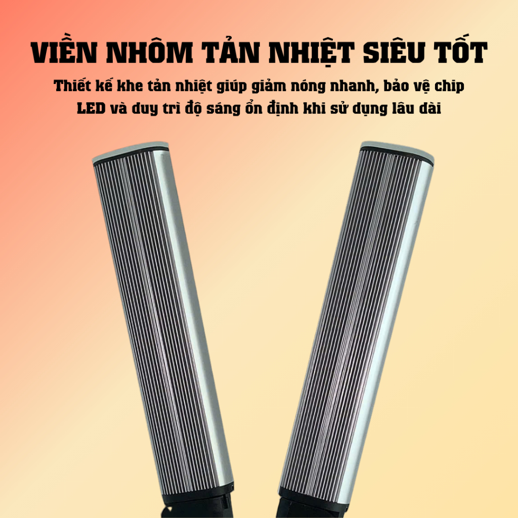 Đèn Spa LED 2 Râu Chỉnh Góc Linh Hoạt - Ánh Sáng Mềm, Soi Rõ Chi Tiết Khi Nối Mi, Phun Xăm, Makeup, Nail