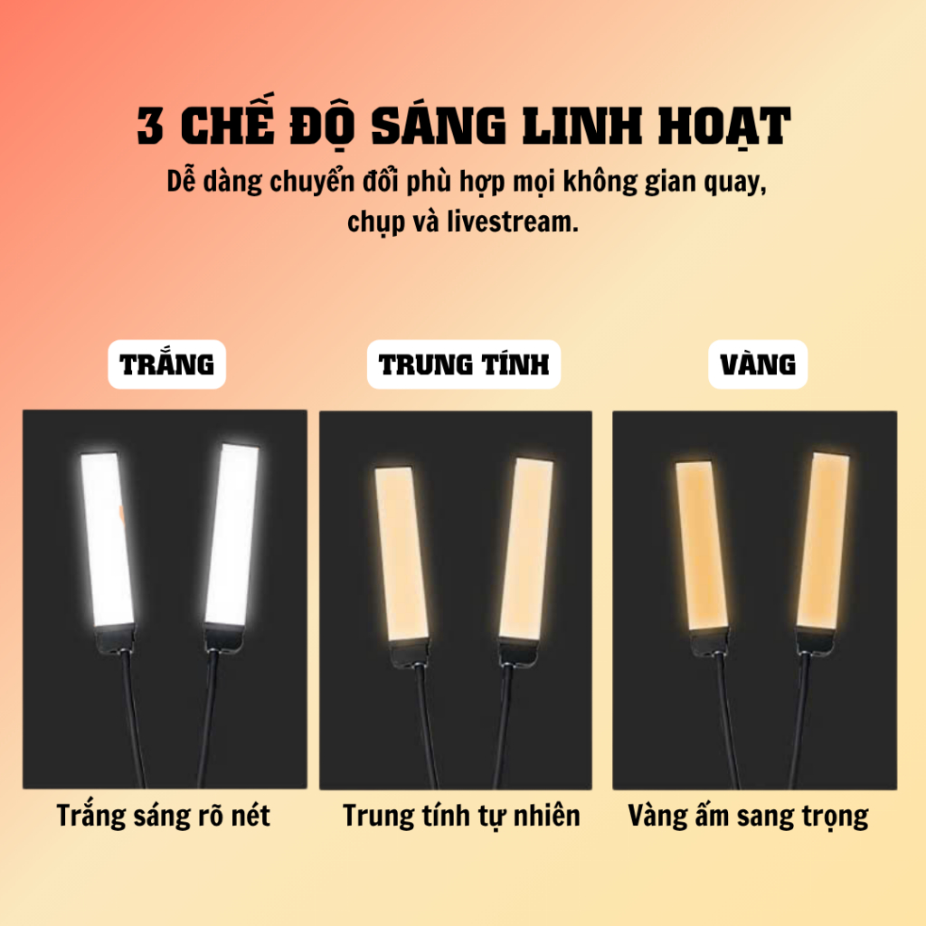 Đèn Spa LED 2 Râu Chỉnh Góc Linh Hoạt - Ánh Sáng Mềm, Soi Rõ Chi Tiết Khi Nối Mi, Phun Xăm, Makeup, Nail