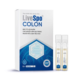 Men vi sinh LiveSpo Colon chứa bào tử lợi khuẩn hộ trợ viêm đại tràng, tiêu chảy, táo bón - Hộp 10 ống x 5ml