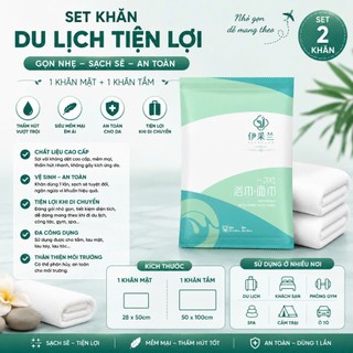 Khăn Tắm, Khăn Mặt - Du Lịch Dùng 1 Lần Dày Mịn,Thấm Nước Nhanh, Không Xơ,An Toàn Cho Da,Tiện Lợi Du Lịch,Công Tác