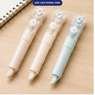 Băng xóa kéo dạng bút PLUS Nhật Bản pastel 5mm x 6m - Bút xóa kéo mini có nắp đậy, tiện lợi
