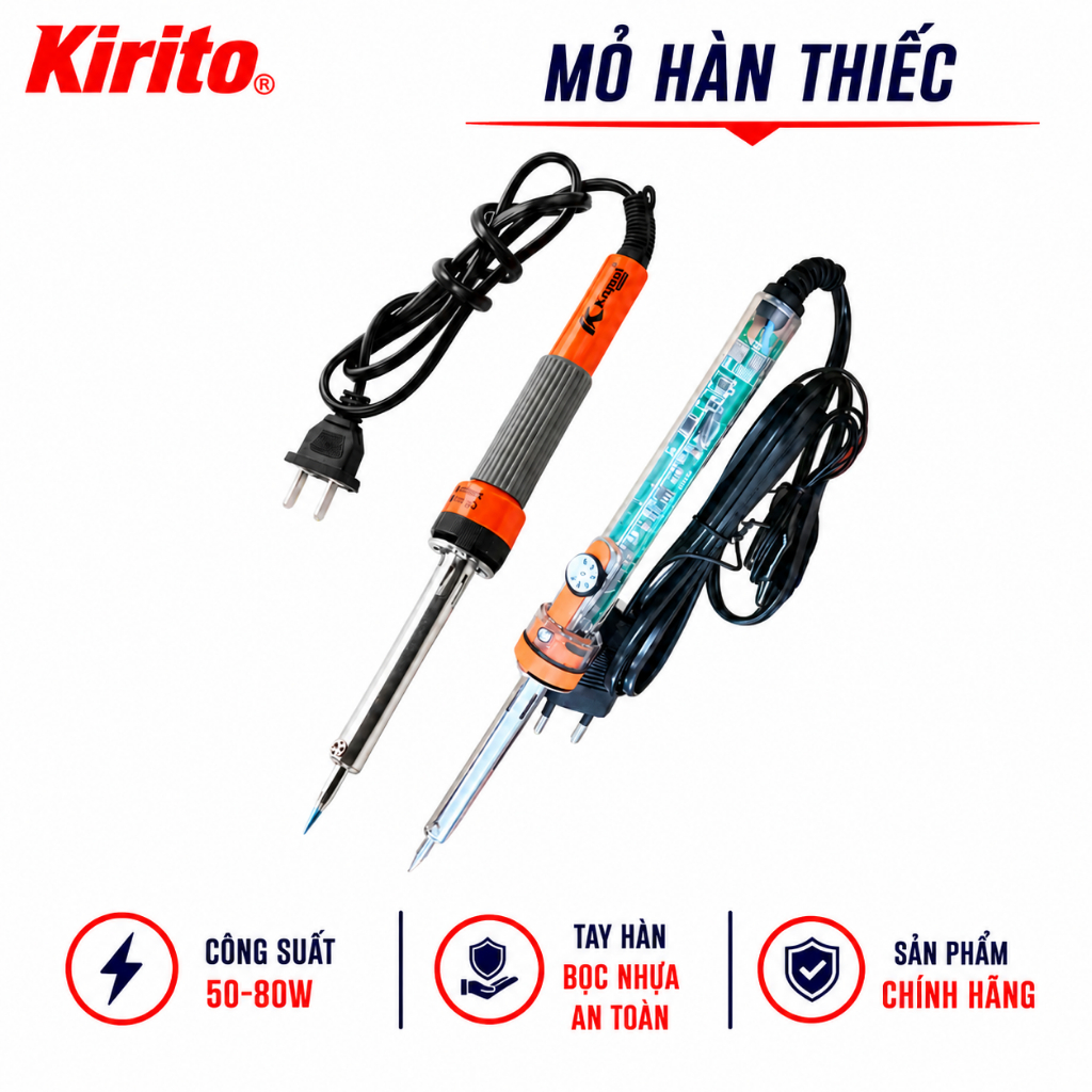Mỏ Hàn Thiếc Kapusi Japan Cao Cấp 50W–80W, Mỏ Hàn Chì Chính Hãng, Nhiều Mức Công Suất