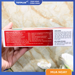 Hoạt Huyết Thông Mạch Letco - Hỗ Trợ Tuần Hoàn Máu Não, Giảm Đau Đầu, Chóng Mặt - Hộp 30 Viên