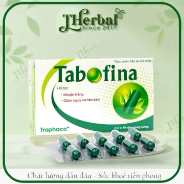 Viên Uống thảo dược giảm táo bón,hỗ trợ nhuận tràng Tabofina
