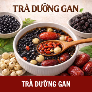 TRÀ DƯỠNG GAN (Đậu đen, kỷ tử, táo đỏ, dâu tằm, hạt sen) - Tịnh Hương Trà