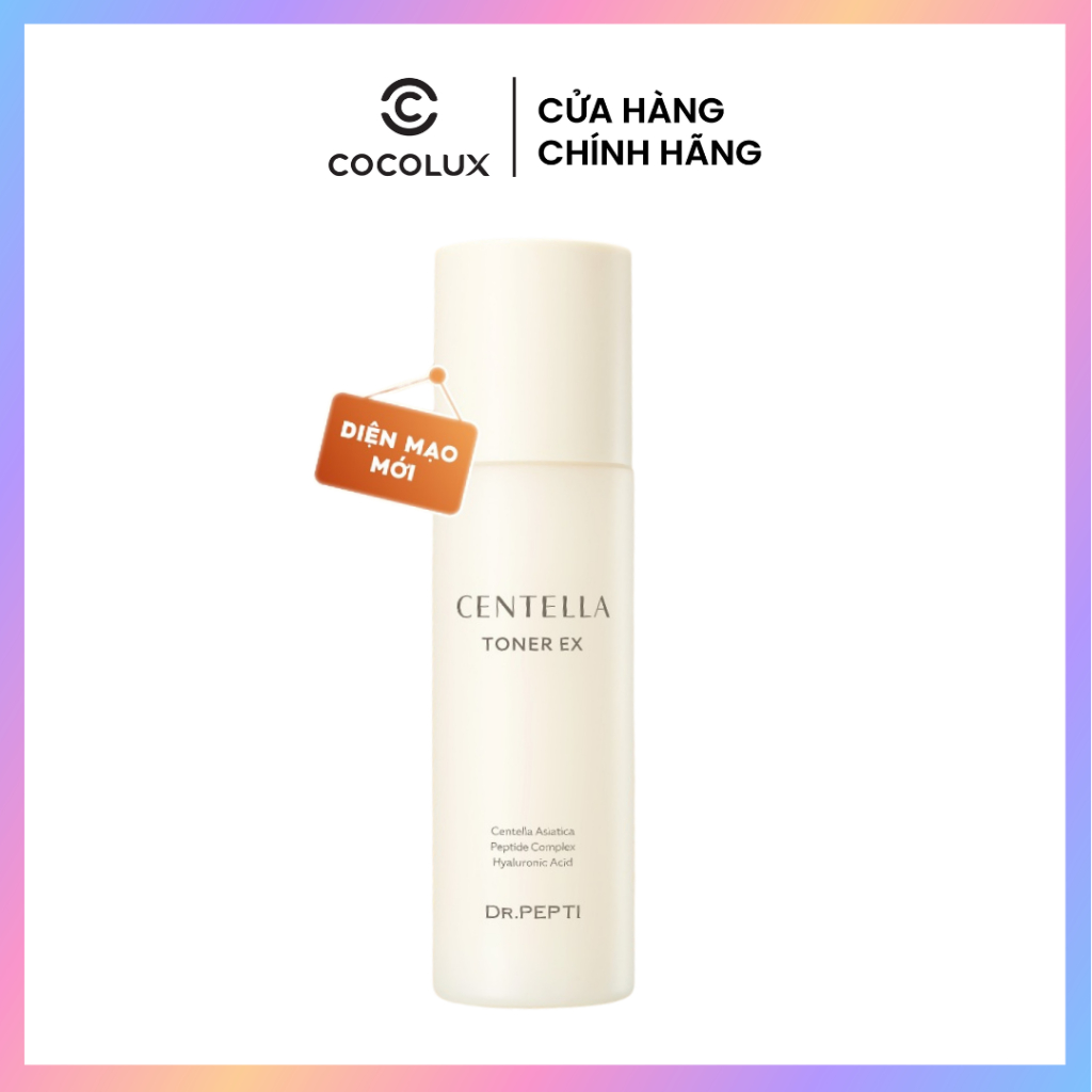 Nước Hoa Hồng Dr.Pepti Centella Toner Ex 180ml – Cấp Ẩm, Căng Bóng, Làm Dịu Và Phục Hồi Da