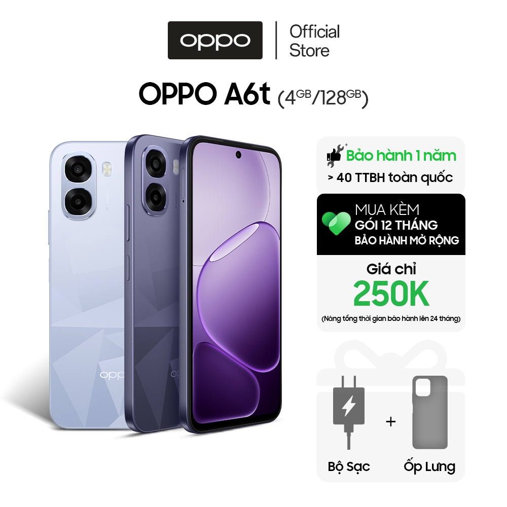 Điện thoại OPPO A6t 4GB/128GB có NFC – Hàng chính hãng nguyên seal chưa kích