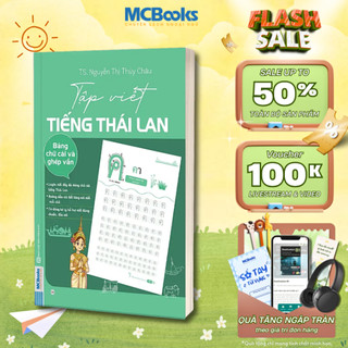 Tập Viết Tiếng Thái Lan – Bảng Chữ Cái Và Ghép Vần - MCBooks Chính Hãng