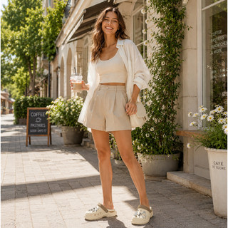 Sandal trời mưa mùa hè, đế dày, thoáng khí và thoải mái, trang trí gấu bạc dễ thương
