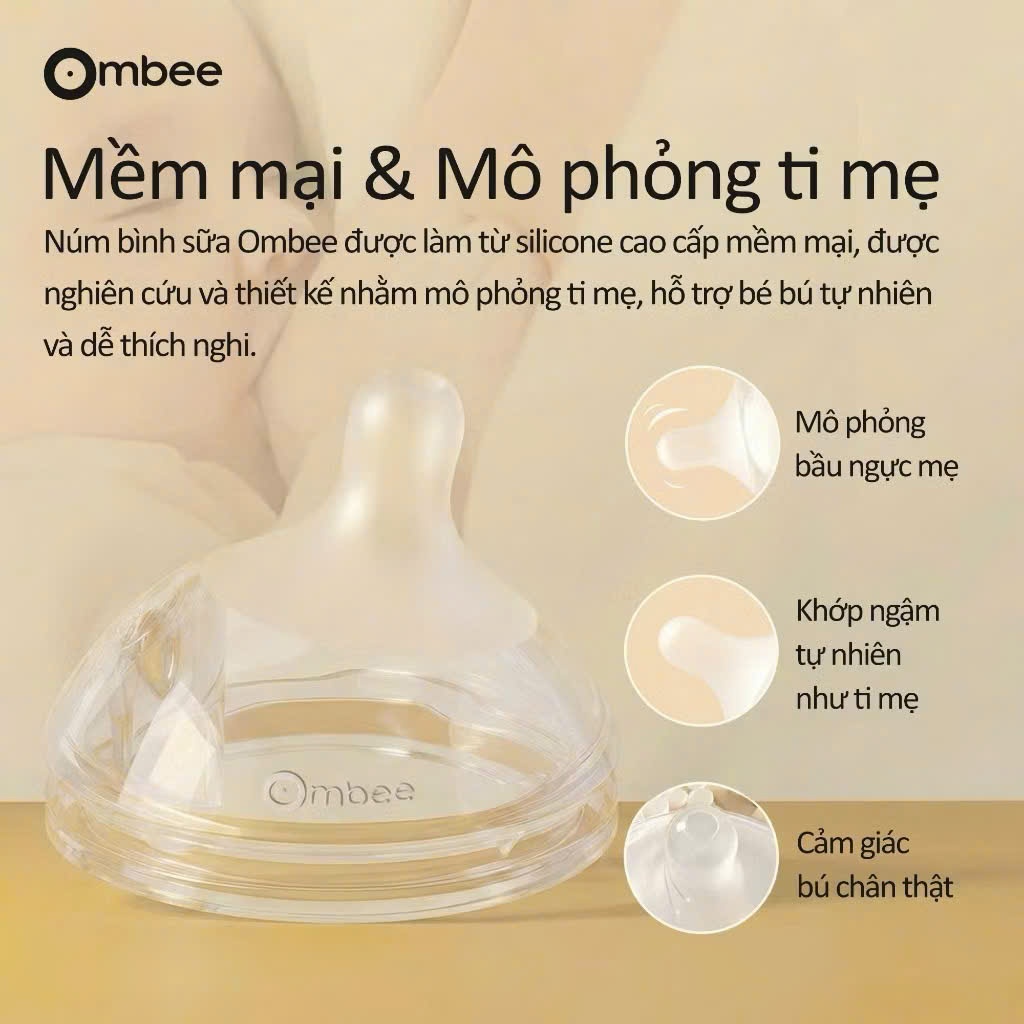 Bình Sữa Ombee PPSU Anti-colic - 90ml/170ml/270ml - Bình Sữa Cho Bé Bình Sữa Chống Sặc Chống Đầy Hơi