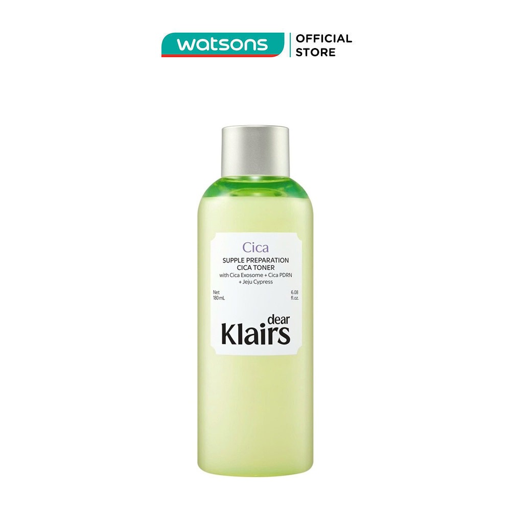 Nước Hoa Hồng Dear Klairs Supple Preparation Cica Toner 180ml