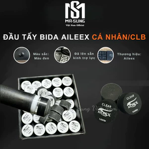 ĐẦU TẨY BIDA - ĐẦU TẨY CƠ AILEEX - ĐẦU TẨY CHO CƠ LỖ - ĐỘ ĐÀN HỒI TỐT - PHÙ HỢP CHO MỌI LOẠI CƠ
