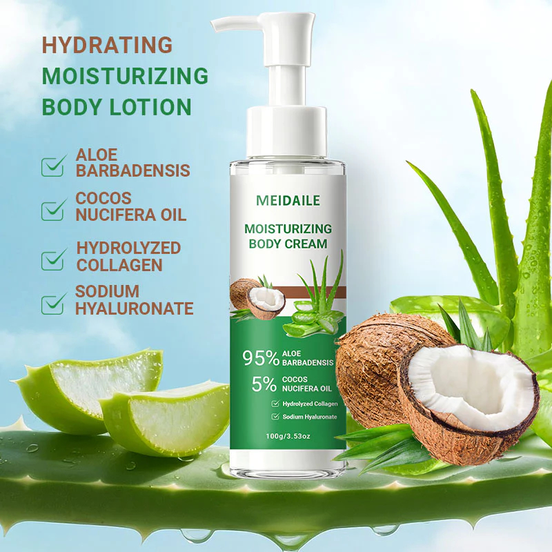 MEIDAILE Tất cả các loại da Bộ dưỡng ẩm cơ thể MEIDAILE Dầu dừa Aloe Vera Bộ làm mềm da lâu dài